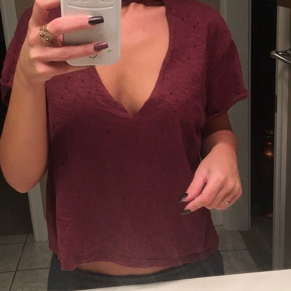 Gilded Intent distressed top